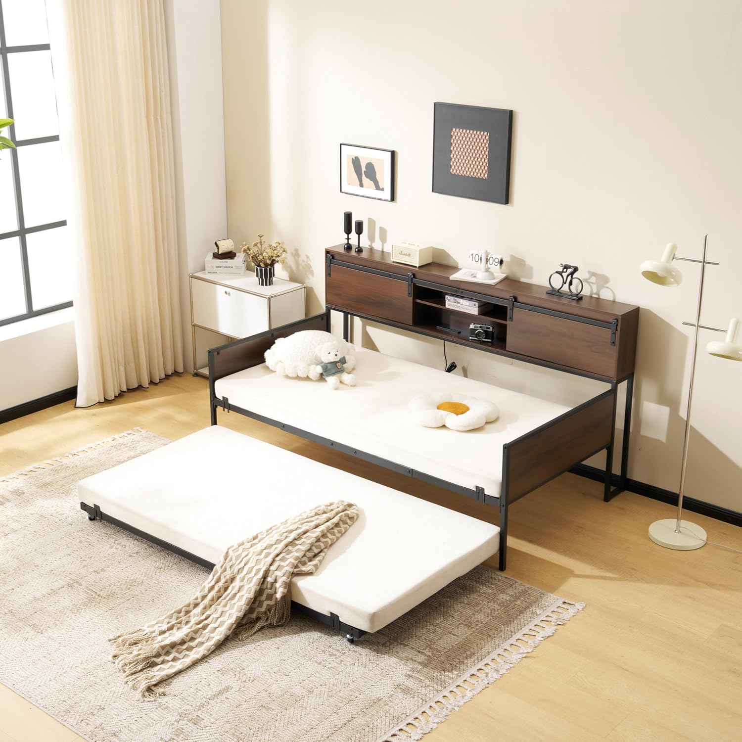 2x IRIS 布団 4点セット シングル ブラウンピックアップのみ ソファ